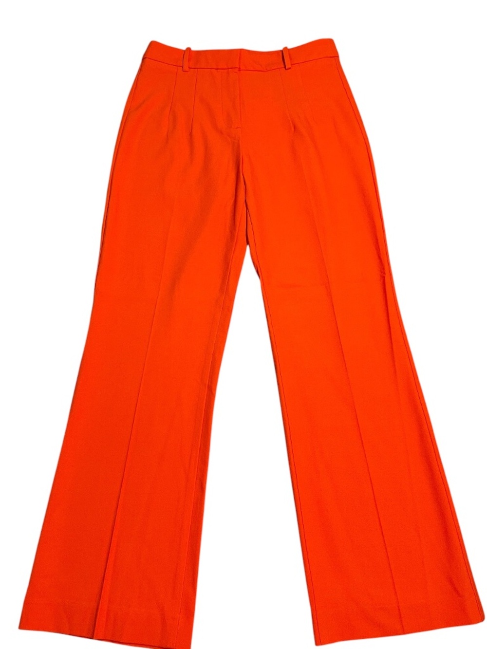 Zara Orange High-Rise Stretch Straightleg Ankle Dresspants Size Medium NWT